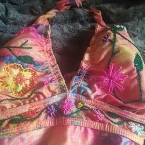 Unique Watercolor Embroidered Monokini